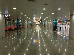 Flughafen First man at the Flughafen.